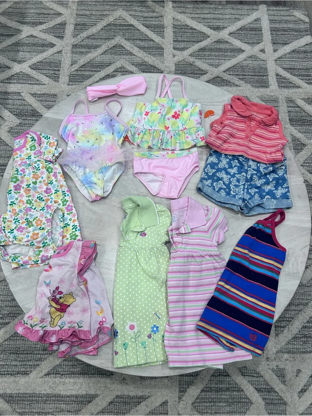 Baby girls 12 months summer shorts swimsuits tops